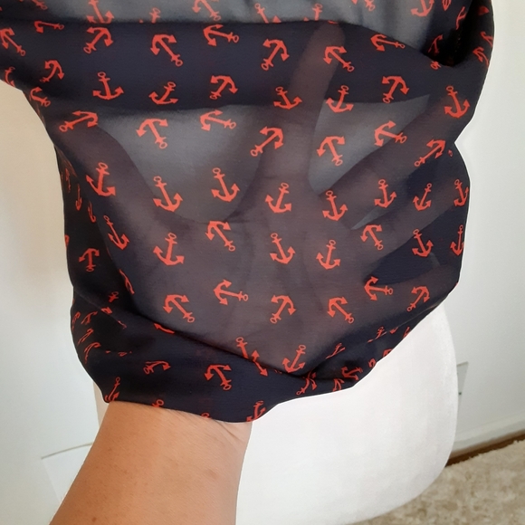 EYELASH COUTURE SHEER ANCHOR BLOUSE - Picture 6 of 8